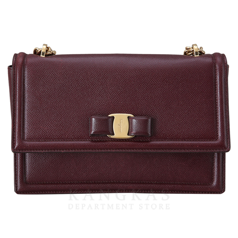 FERRAGAMO(USED)페레가모 바라리본 체인 숄더백